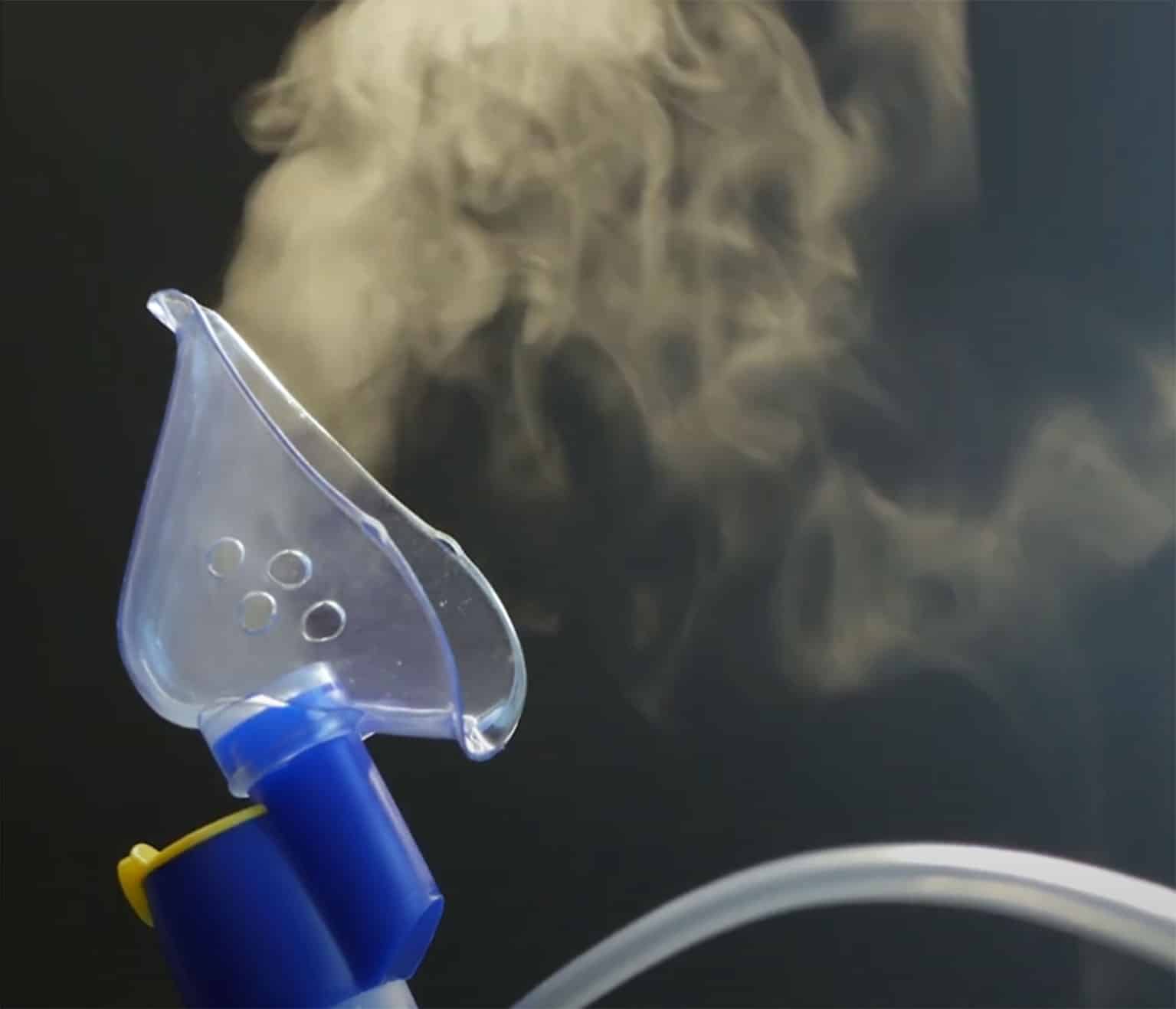 Image of a nebulizer mask.